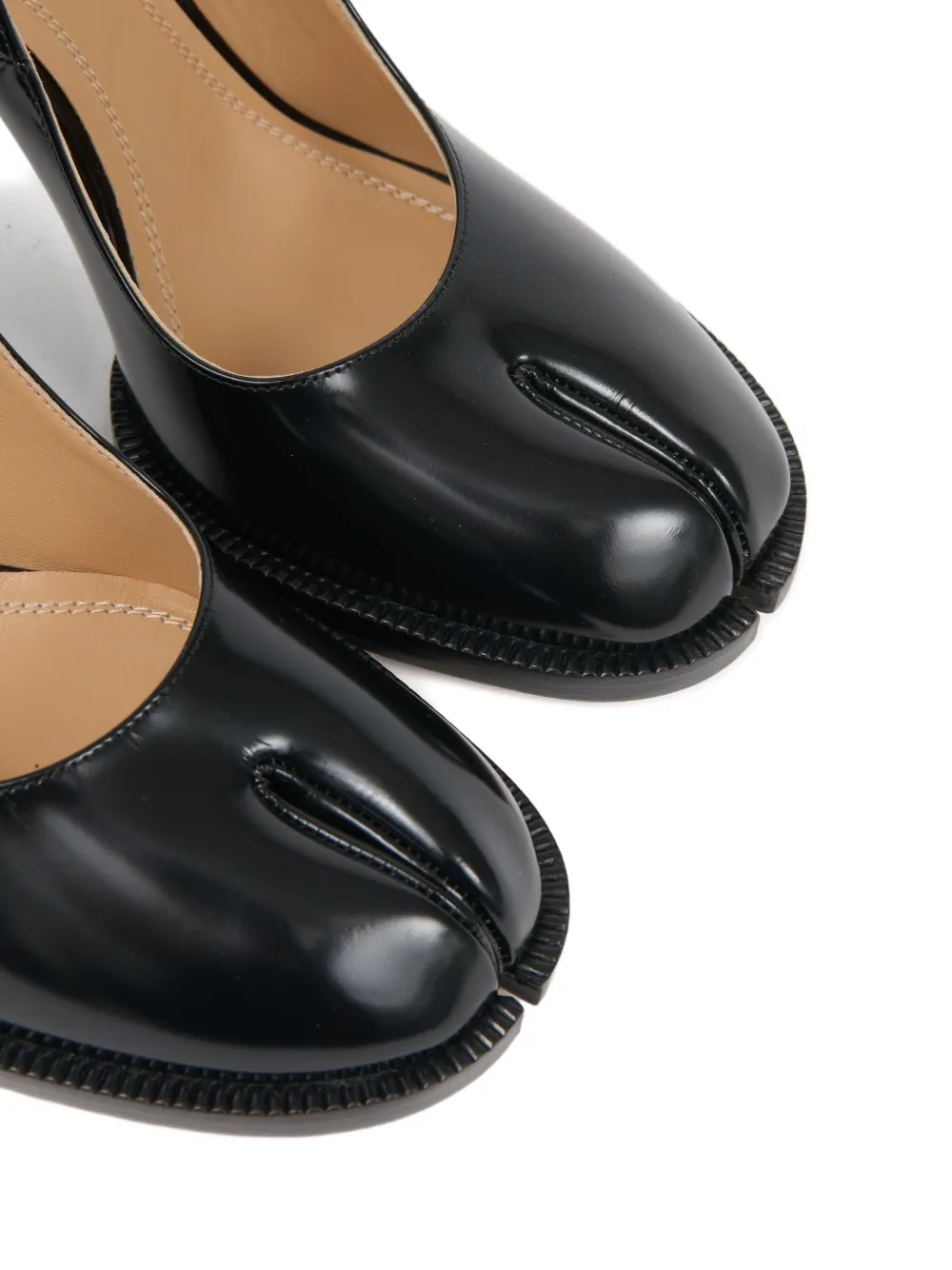 Maison Margiela 100 mm pumps met split neus Zwart