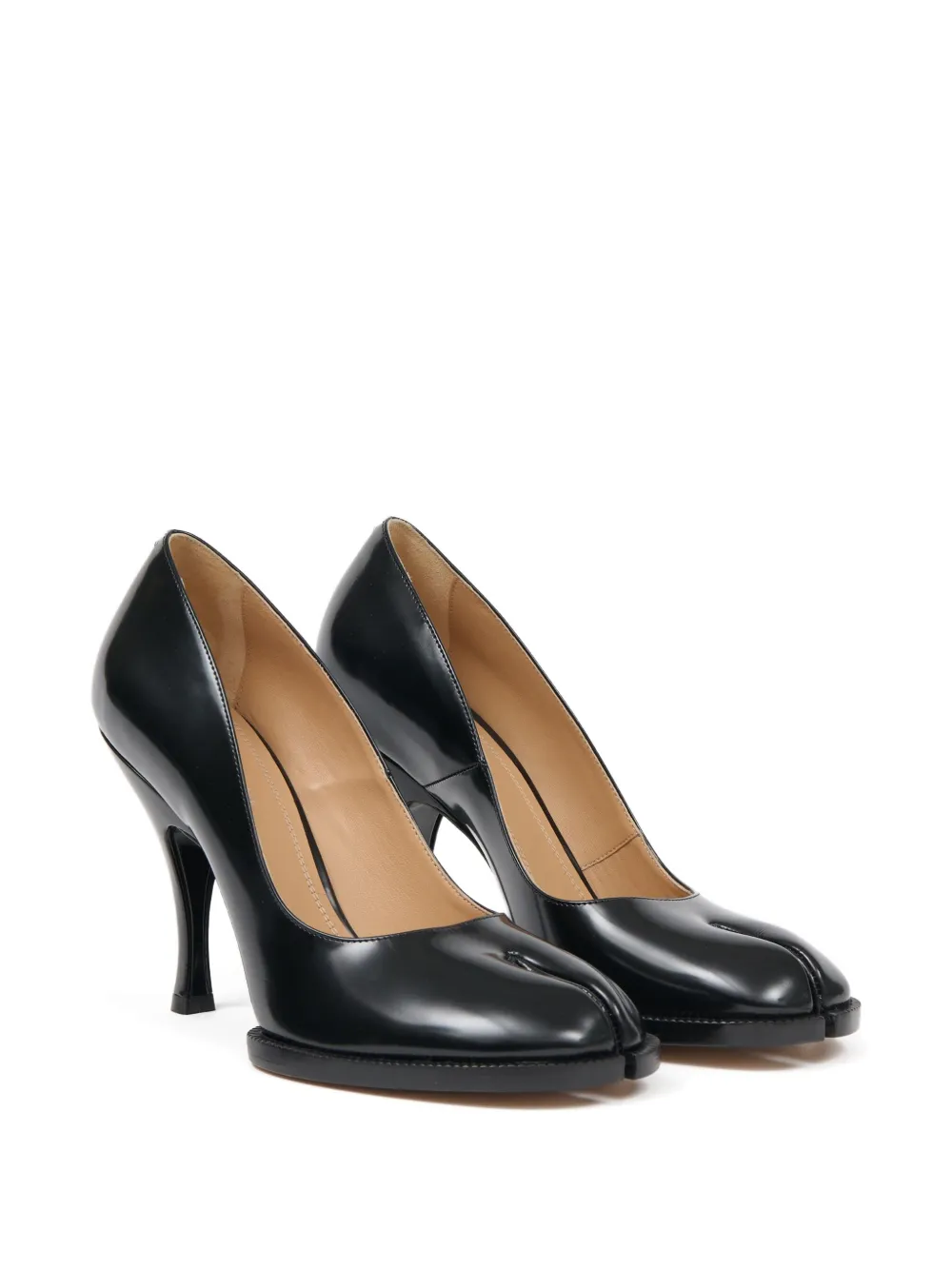 Maison Margiela 100 mm pumps met split neus Zwart