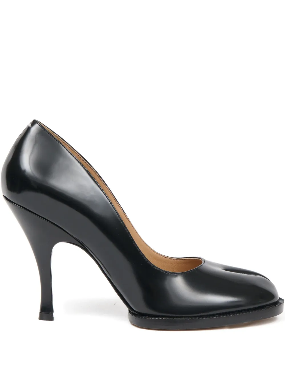 Maison Margiela 100 mm pumps met split neus Zwart