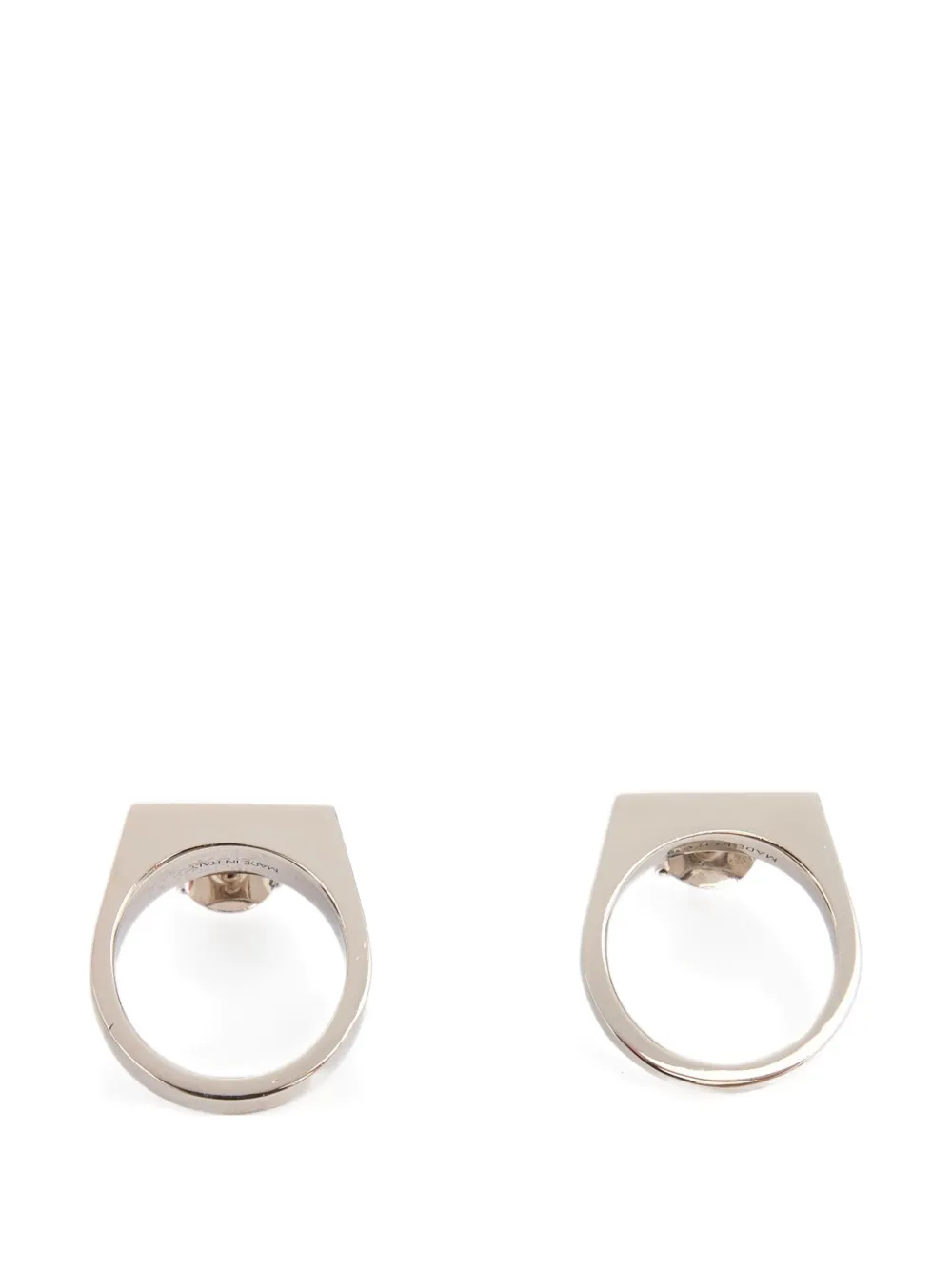 MM6 Maison Margiela Orecchini Chevalier Ring - Argento