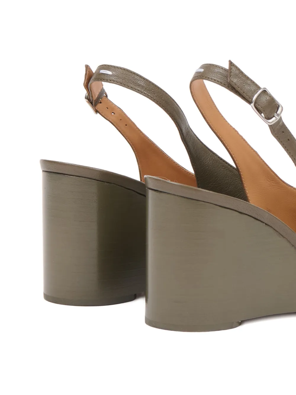 Maison Margiela Leren pumps Groen