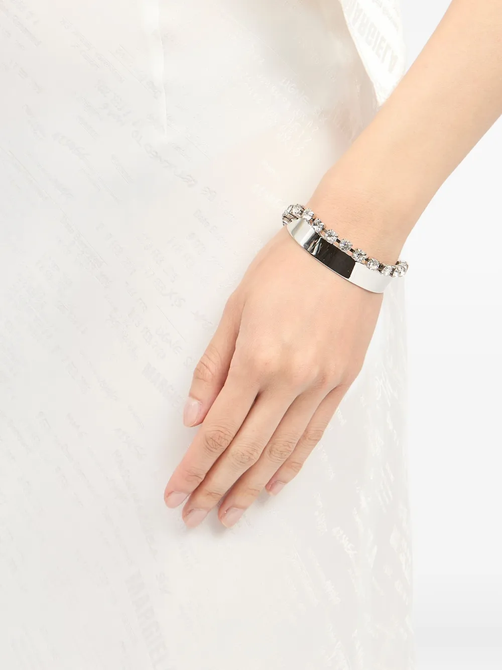 MM6 Maison Margiela Armband met gelakte afwerking - Zilver