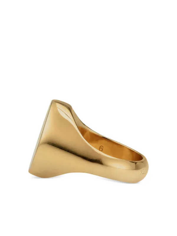Maison Margiela オーバル リング | ゴールドトーン | FARFETCH JP