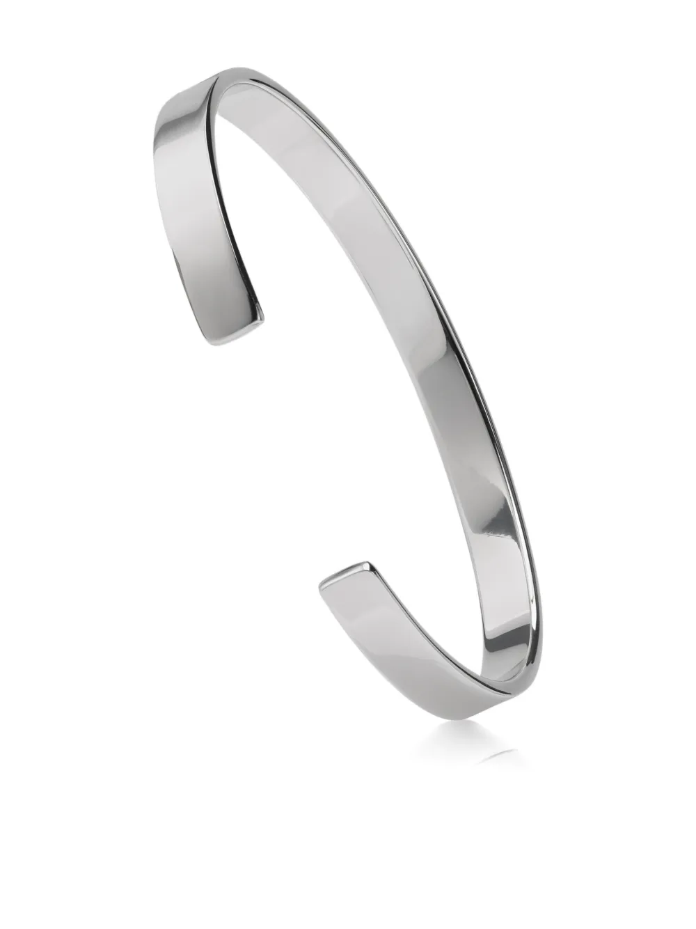  Maison Margiela Logo Reference Cuff Bracelet - Silver 