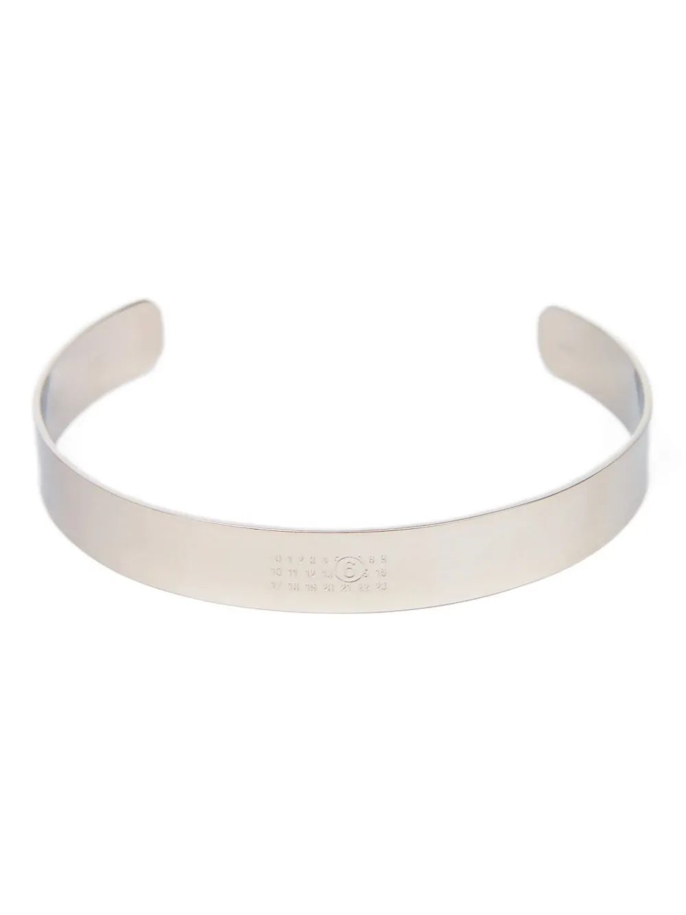 MM6 Maison Margiela Choker con finitura lucida - Argento