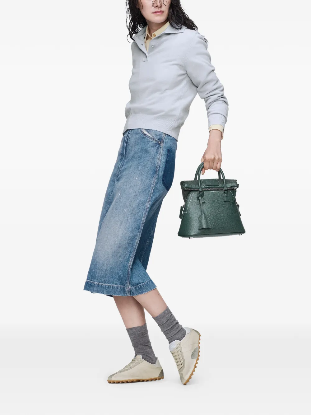  Maison Margiela Denim Midi Skirt - Blue 
