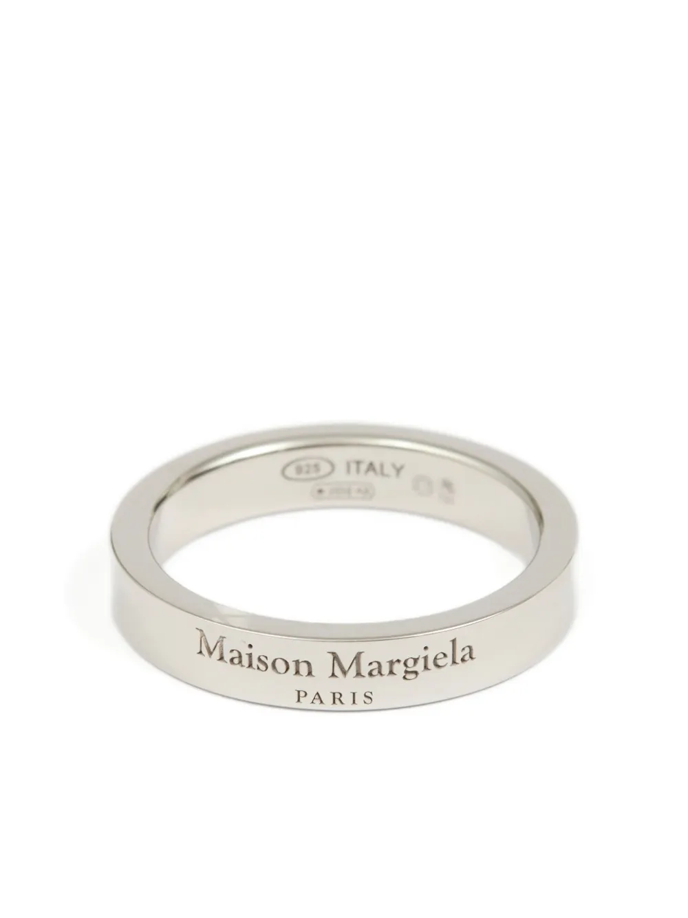 Maison Margiela ロゴ リング - シルバートーン Maison Margiela ロゴ リング - シルバートーン