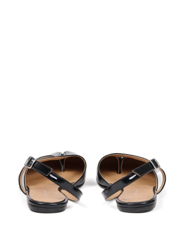 Maison Margiela Tabi スリングバック パンプス | ブラック | FARFETCH JP
