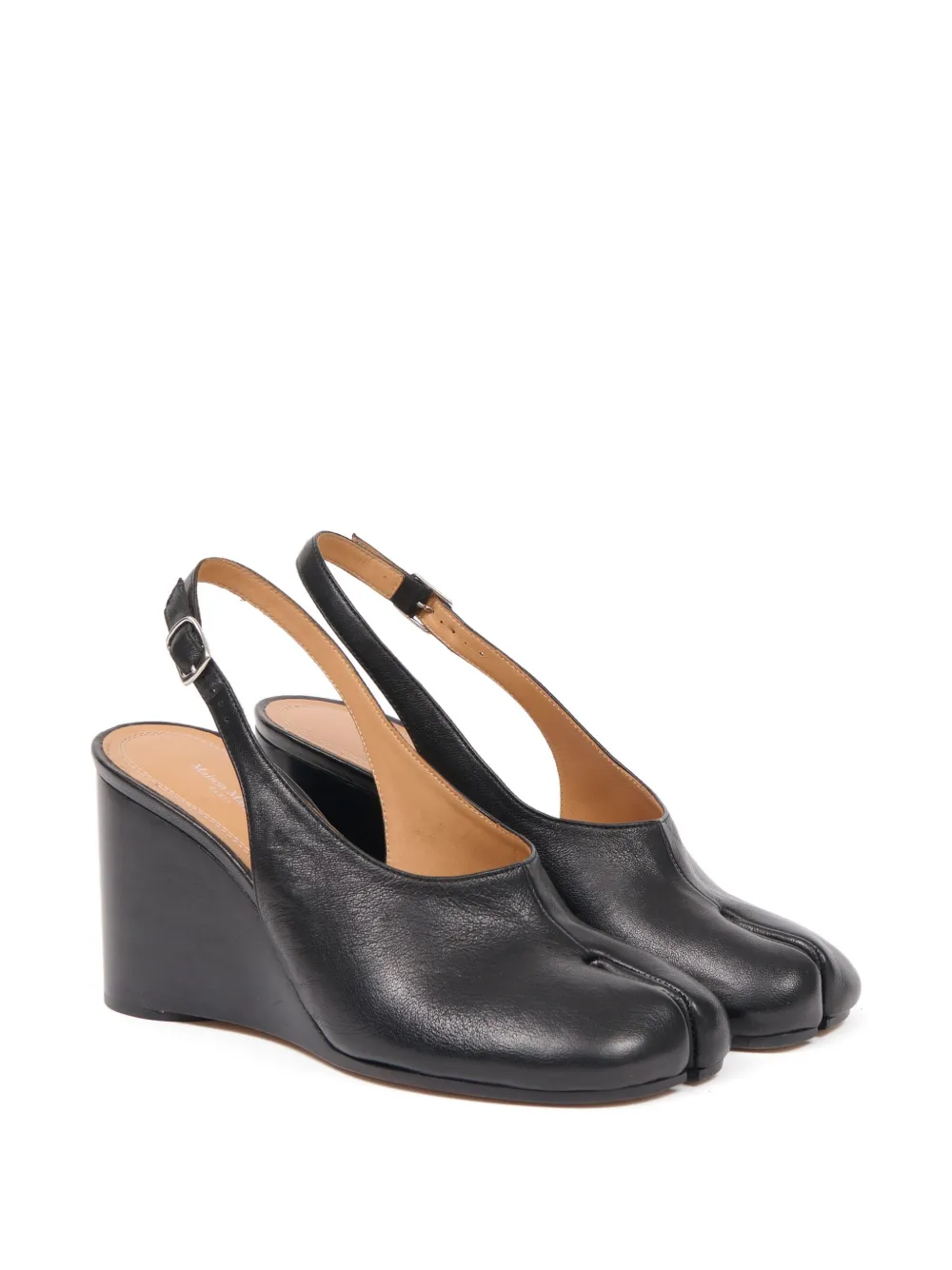 Maison Margiela Leren pumps Zwart