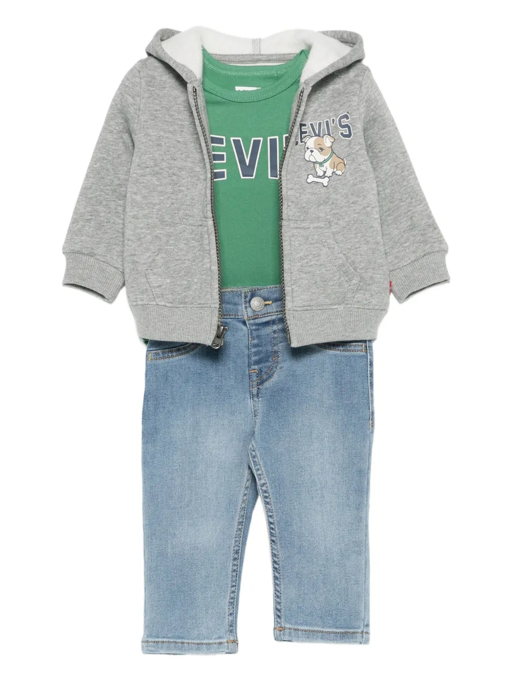 Levi's Kids ロゴ パンツ セット - グリーン Levi's Kids ロゴ パンツ セット - グリーン