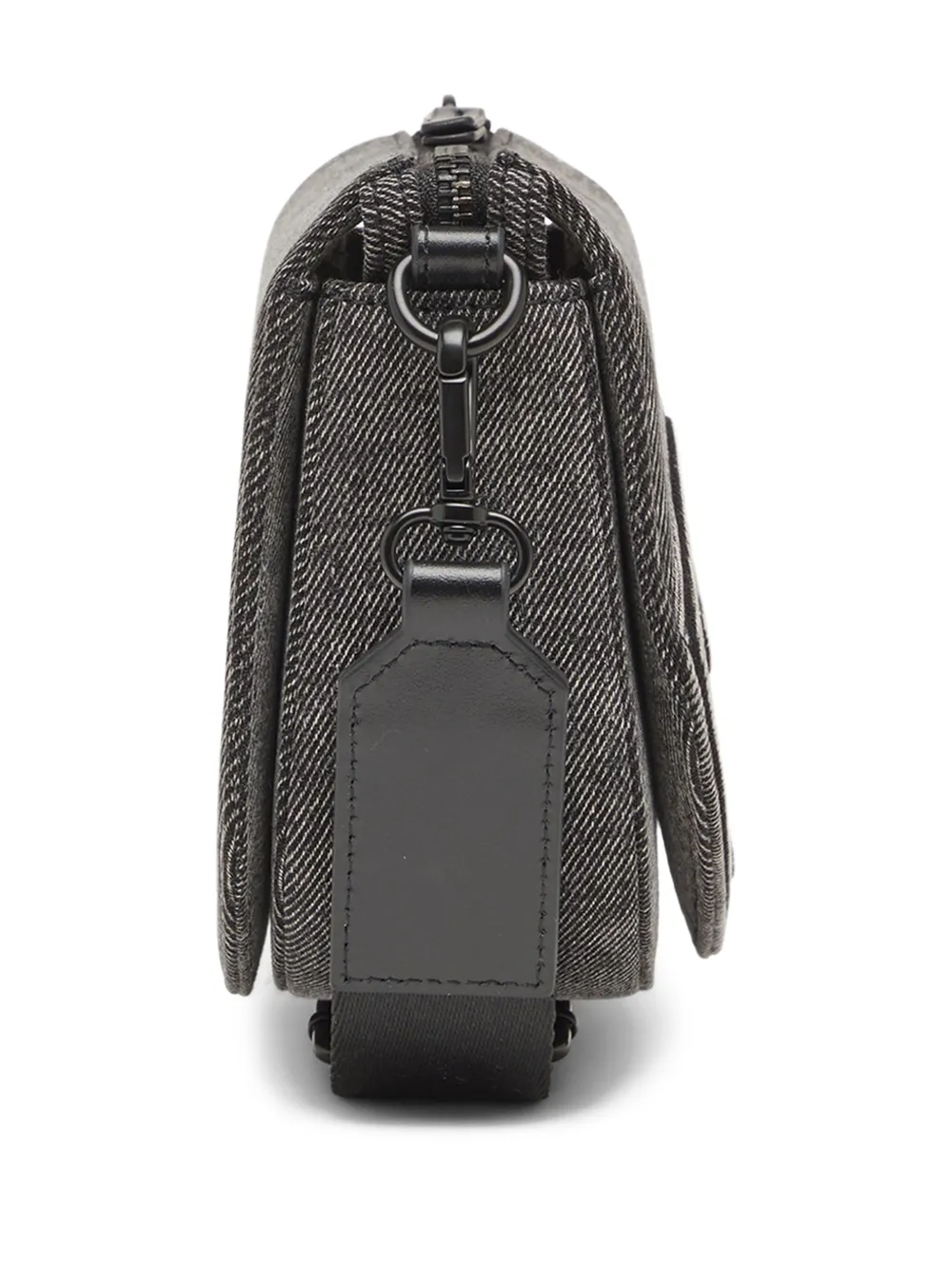 Diesel Logo-embossed Camera Bag In Gray