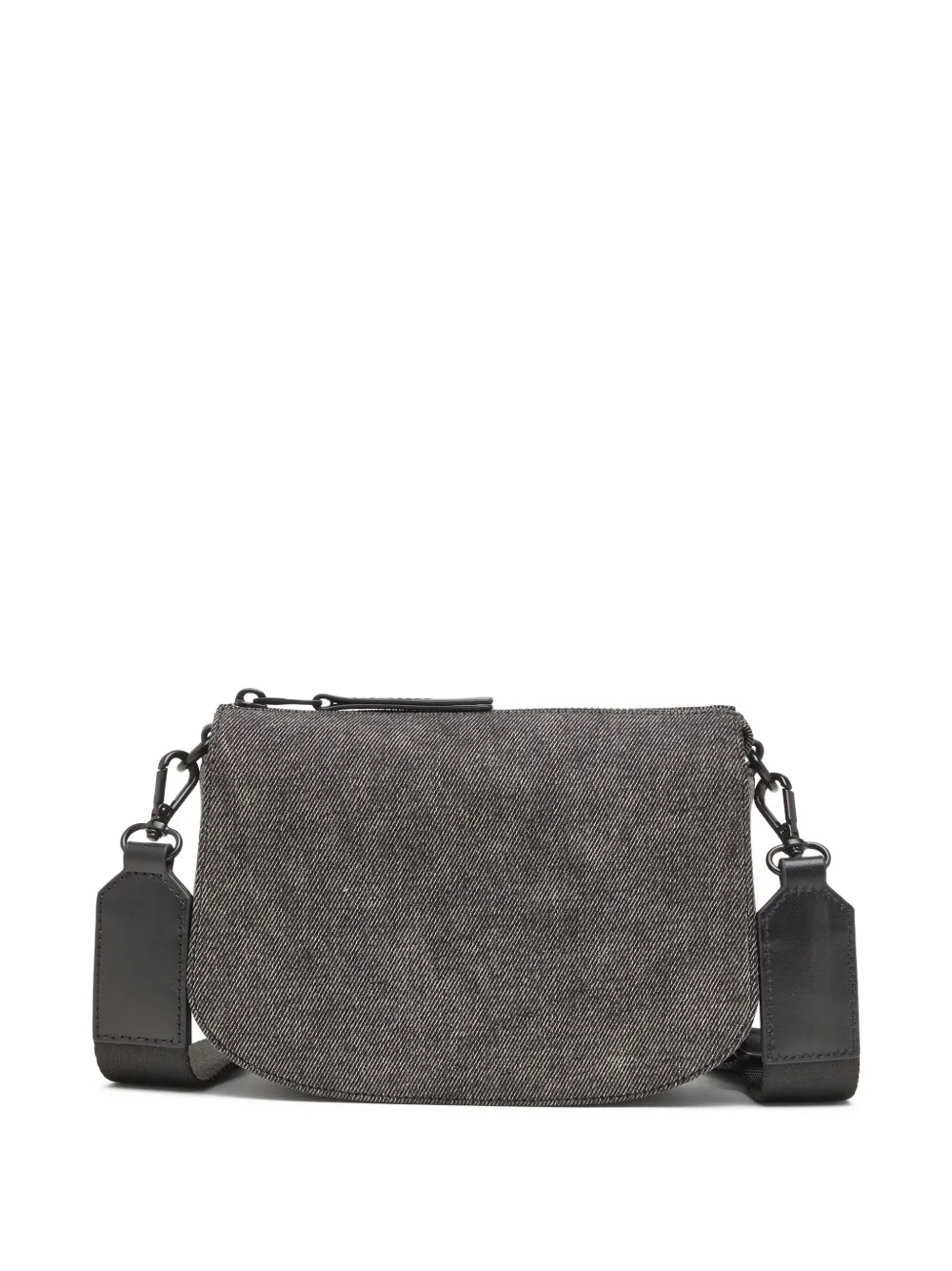Diesel Logo-embossed Camera Bag In Gray