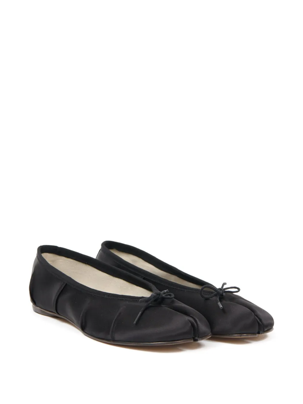 Maison Margiela Ballerina's met gestrikte neus - Zwart