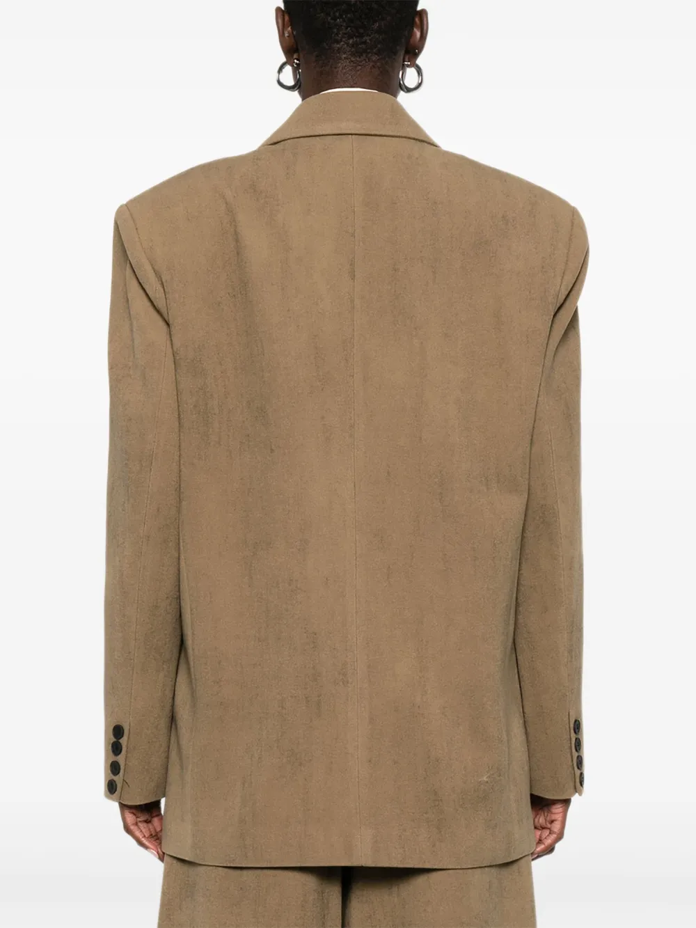 Eleh Blazer met dubbele rij knopen Groen