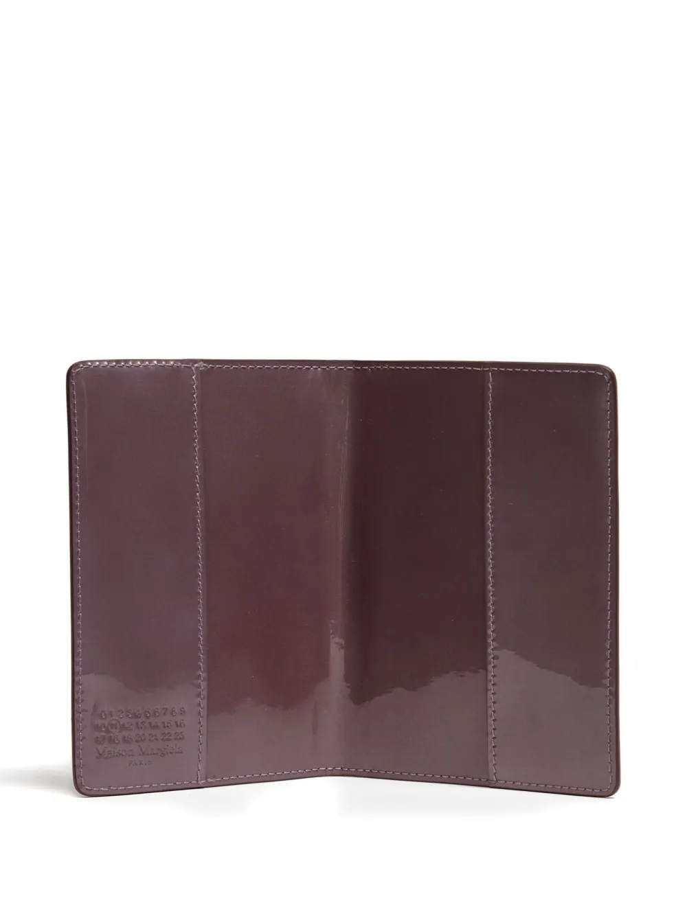 Maison Margiela Four-stitch Detail Passport Cover In Brown