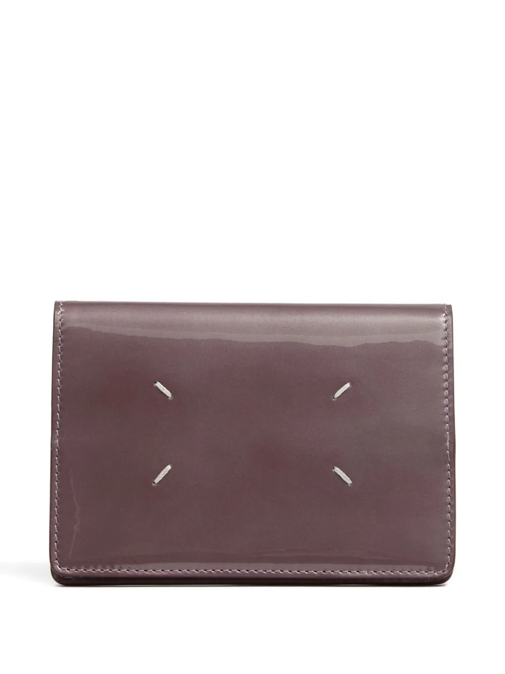 Maison Margiela Four-stitch Detail Passport Cover In Brown