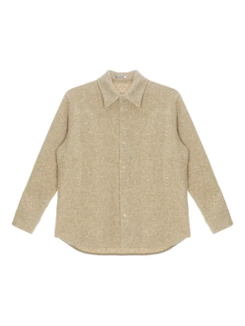 Auralee 粗花呢衬衫