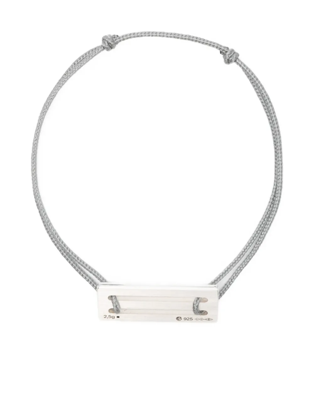 Le Gramme Cord Bracelet In Metallic