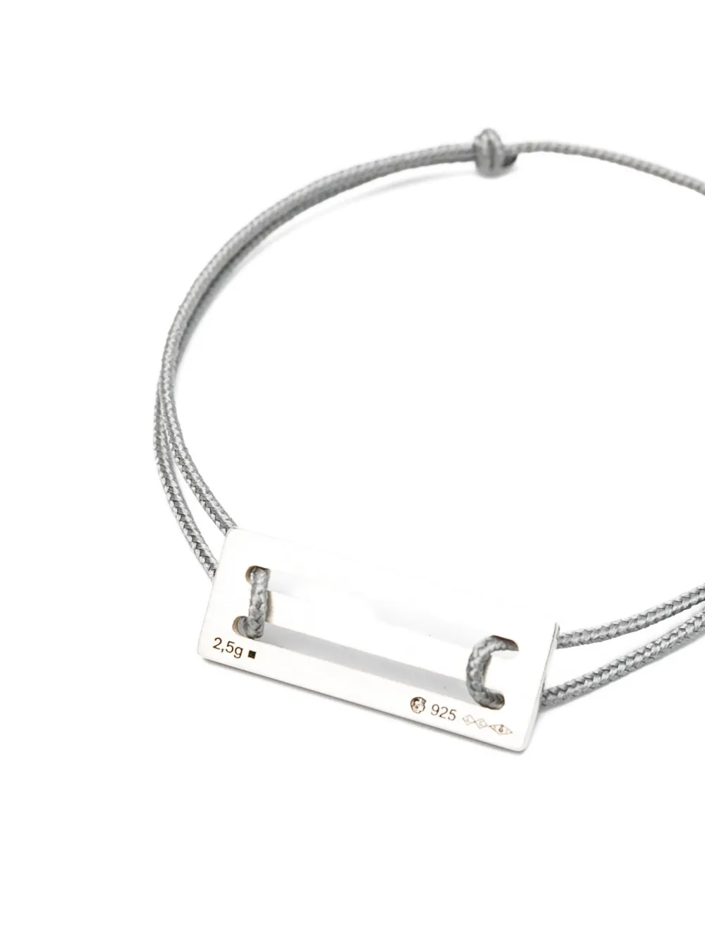 Le Gramme Cord Bracelet In Metallic