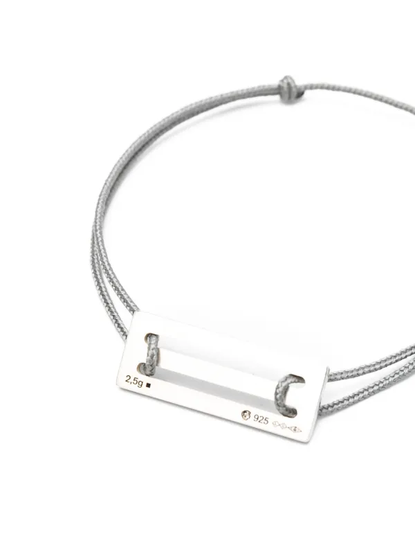 le gramme ダブルケーブルブレスレット シルバー Le Gramme コード ブレスレット | シルバートーン | FARFETCH JP
