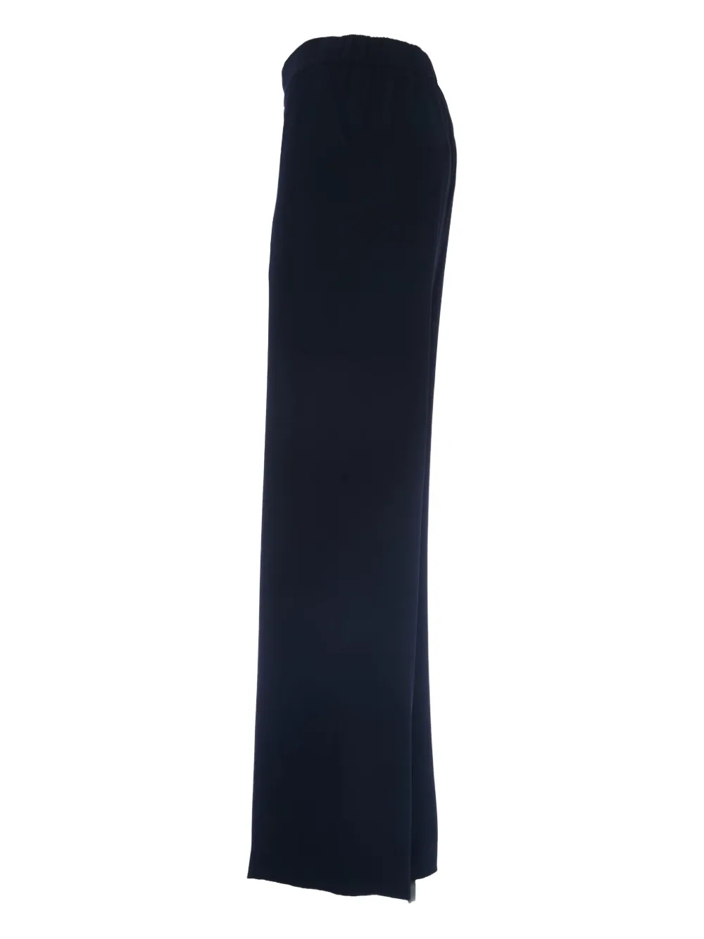 P.a.r.o.s.h Parosh Flowing Palazzo Pants With Elastic Waistband In Blue