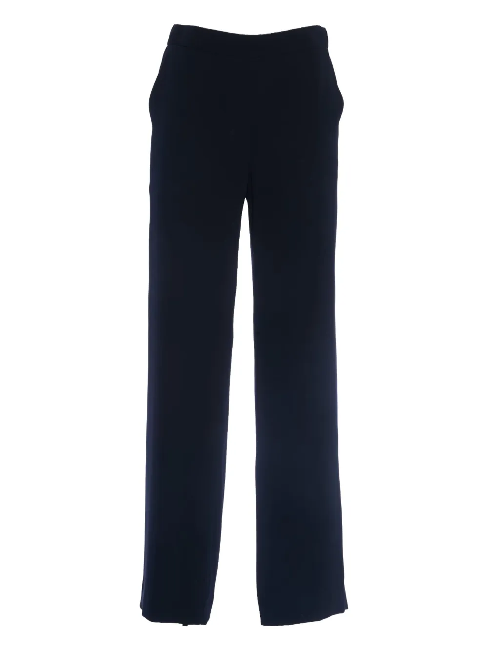 P.a.r.o.s.h Parosh Flowing Palazzo Pants With Elastic Waistband In Blue