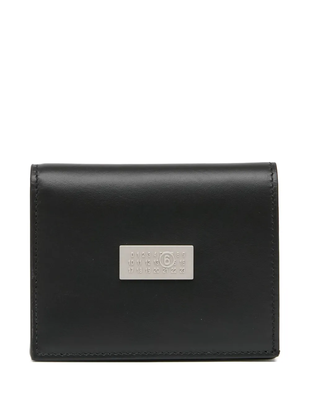 MM6 Maison Margiela single-stitch logo wallet | Black | Image 1