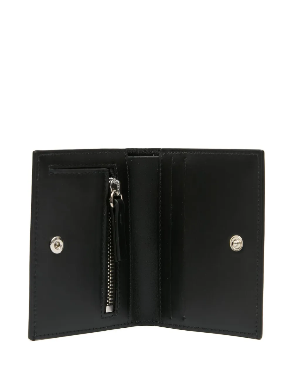 Mm6 Maison Margiela Single-stitch Logo Wallet In Black