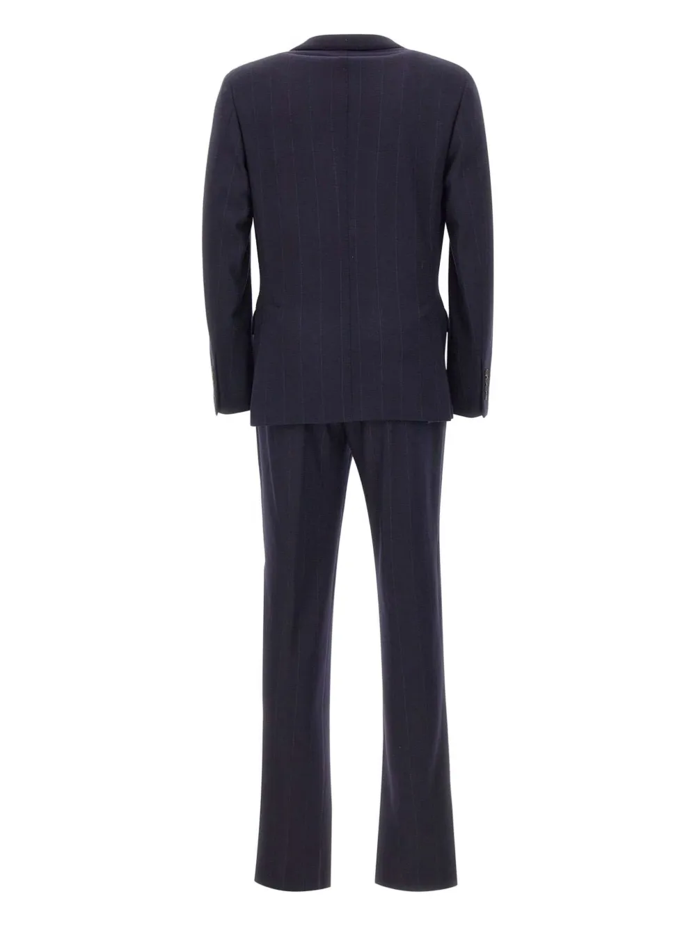 Eleventy Pak met krijtstreep Blauw