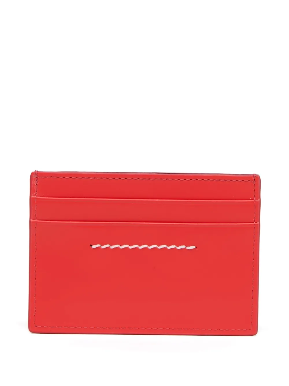 MM6 Maison Margiela stitched leather cardholder | Men | Image 2