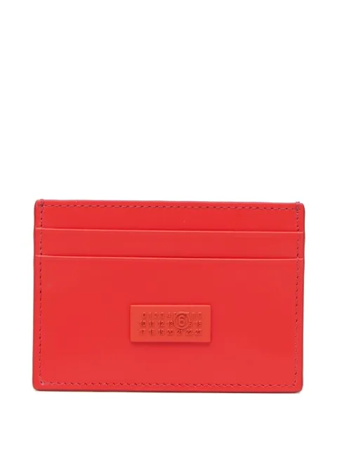 MM6 Maison Margiela stitched leather cardholder