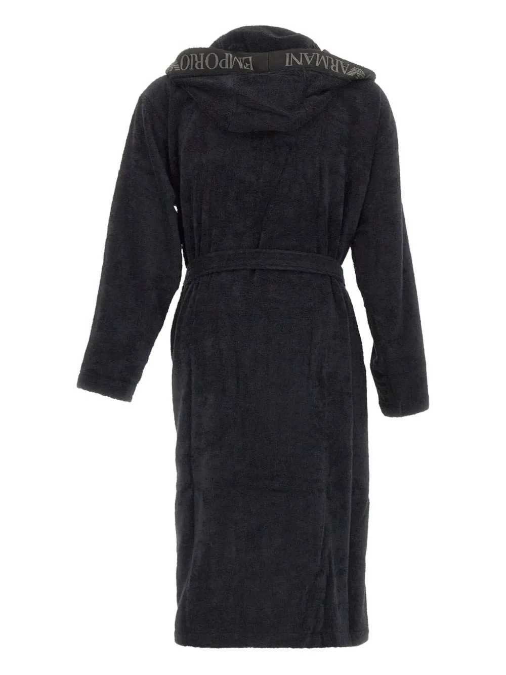 Emporio Armani logo-trim hooded bathrobe | Image 2
