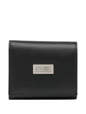 Maison Margiela 黒 レザー 三つ折り財布 MM6 エムエムシックス メゾンマルジェラ 三つ折り財布 SA6UI0030 P8336