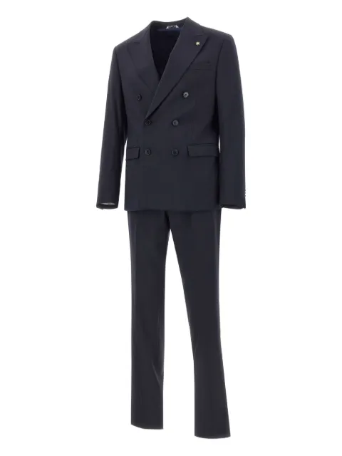 Manuel Ritz double-breasted peak-lapels suit