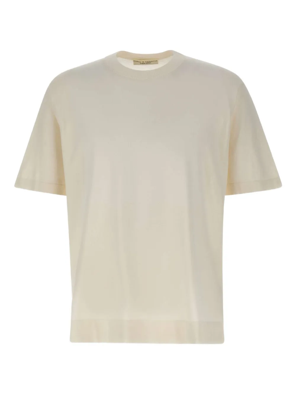 Filippo De Laurentiis short-sleeve cotton T-shirt | Neutrals | Image 1