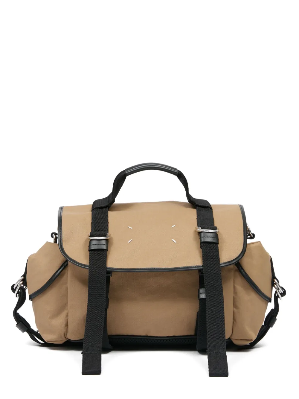 Maison Margiela Borsa tote con logo - Marrone