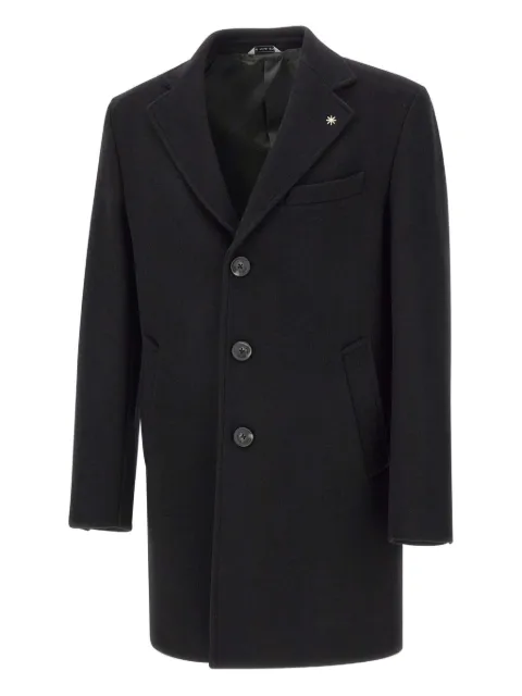 Manuel Ritz notched-lapel pin-detail coat
