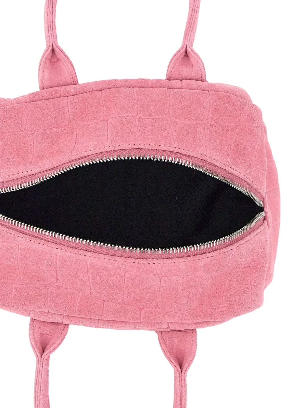 Margesherwood Soft Bowling Crocodile-effect Tote Bag In Pink