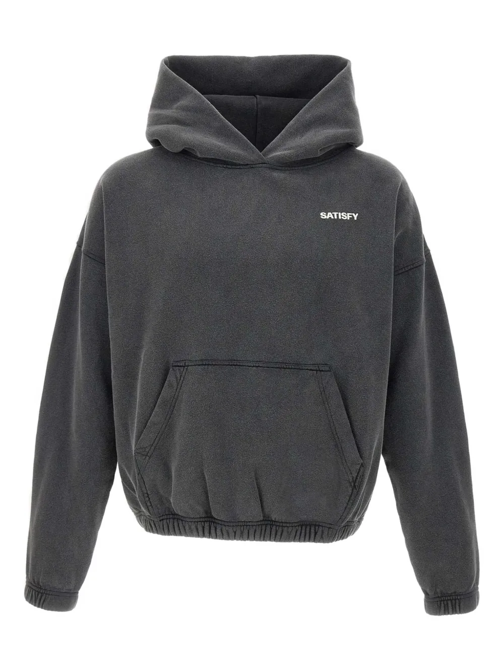 Satisfy Logo-detail Hooded Sweatshirt In Gray