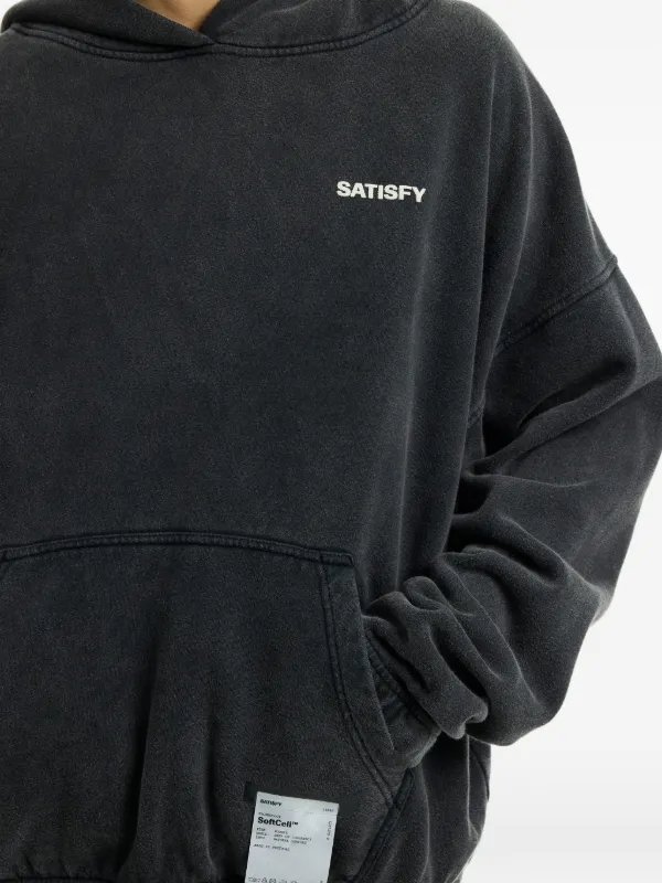 Satisfy ロゴ スウェットパーカー | グレー | FARFETCH JP