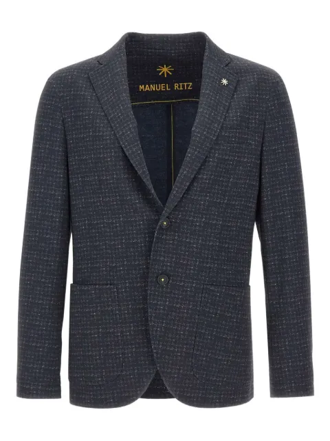 Manuel Ritz houndstooth-pattern blazer