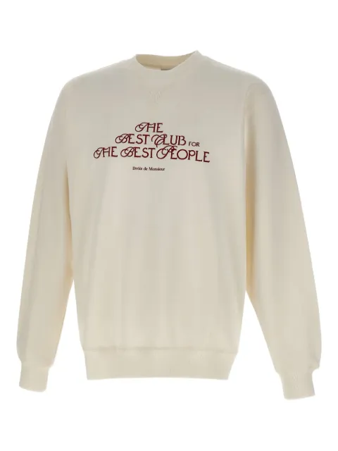 Drôle De Monsieur Sweatshirt mit Stickerei