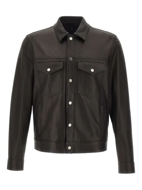 Tagliatore leather shirt jacket 