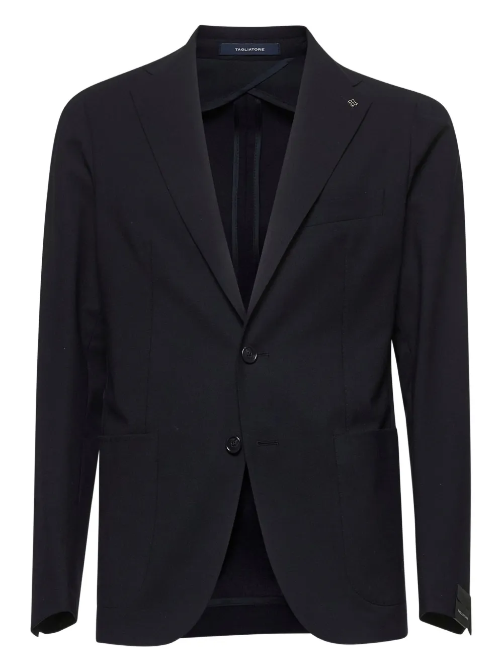 Tagliatore Blue Stretch Virgin Wool Montecarlo Blazer In Blue