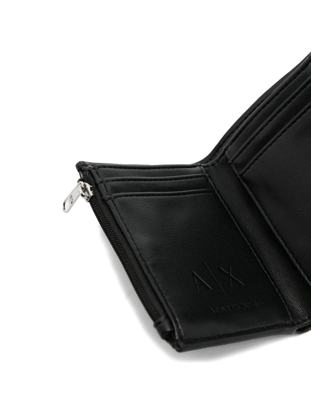 Armani Exchange Portemonnee met reliëf Zwart