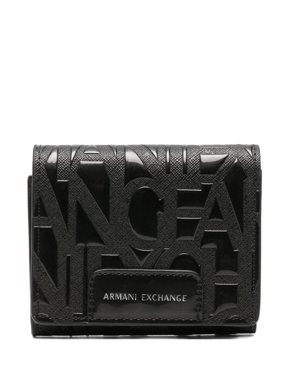 Armani Exchange embossed wallet | Black | Image 1
