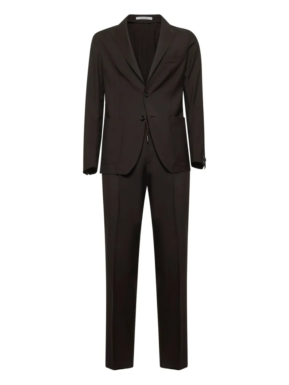 Tagliatore Brown Virgin Wool Montecarlo Single-breasted Suit In Brown