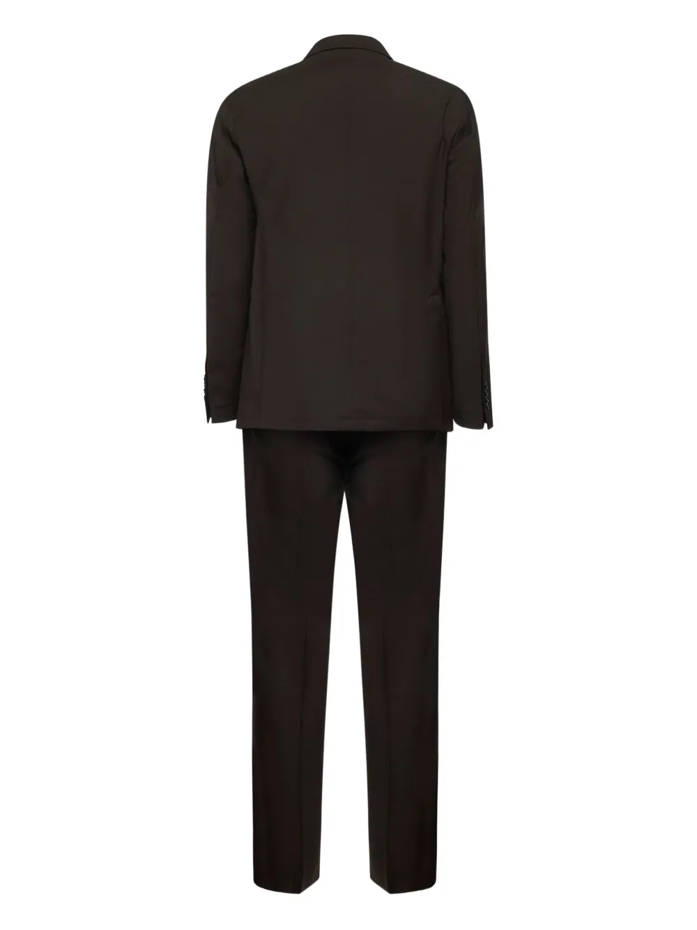 Tagliatore Brown Virgin Wool Montecarlo Single-breasted Suit In Brown