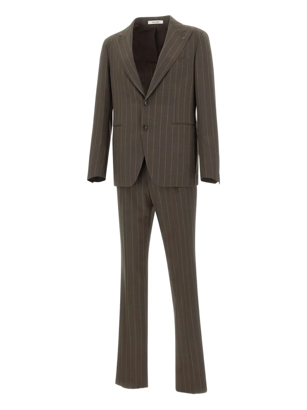 Tagliatore pinstriped suit | Brown | Image 1