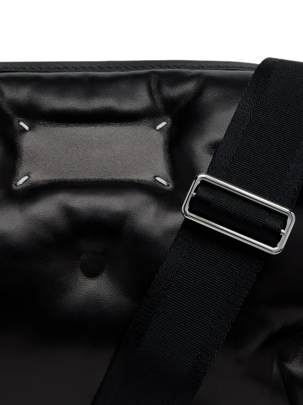 Maison Margiela Glam Slam Leather Clutch Bag | Black | FARFETCH